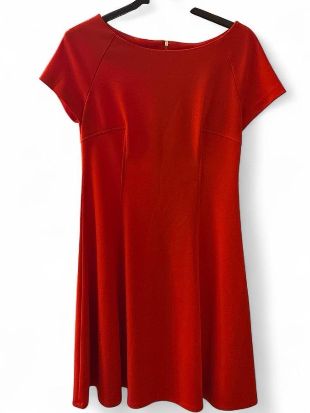 Tommy Hilfiger Women's Red A-Line Short Sleeve Dress